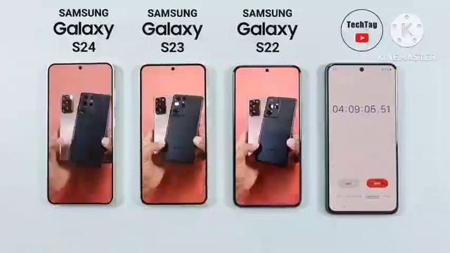 مقارنة البطارية Samsung S24 Vs S23 Vs S22 Battery Drain Test _ Samsung S24 Battery Test