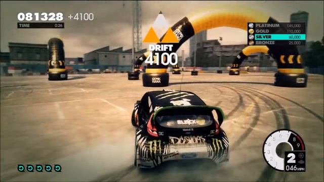 DiRT 3: Gymkhana Drift Tutorial - How To Get Platinum смотреть онлайн