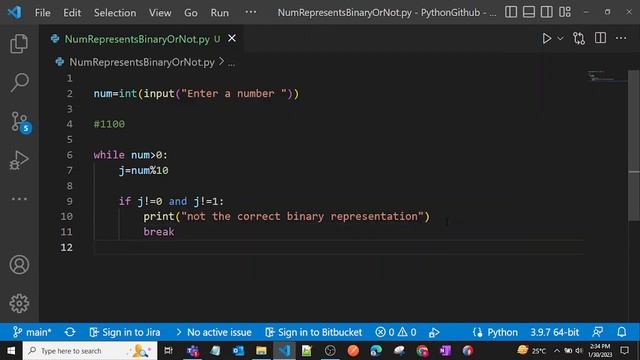 Check if a Number is Binary | Python | Binary Representation смотреть онлайн
