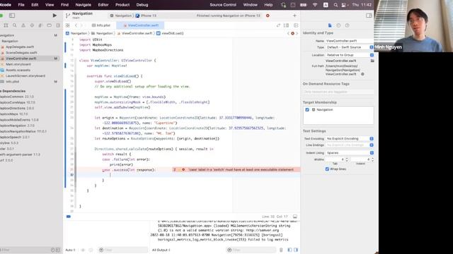 Build a Navigation App for iOS смотреть онлайн