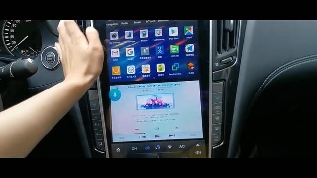 136 inch Tesla Style Android head unit radio For Infiniti смотреть онлайн