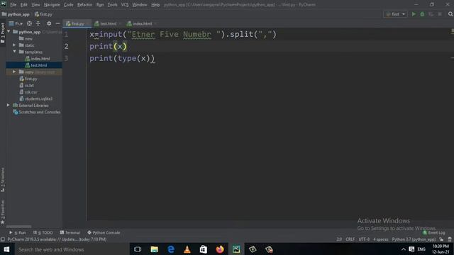Taking multiple inputs from user in Python смотреть онлайн