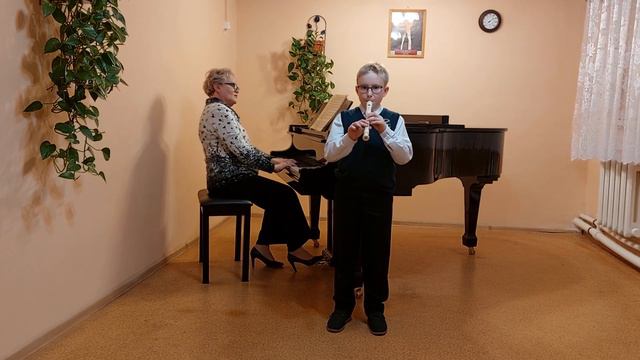 Севрюгин Максим. 8 лет. Блокфлейта. Н. Раков, 