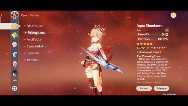 Yoimiya Thundering Pulse R1 vs Aqua Simulacra R1 | Genshin Impact смотреть онлайн