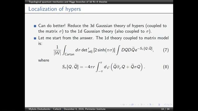 Mykola Dedushenko - Topological quantum mechanics and Higgs branches of 3d N=4 theories смотреть онлайн