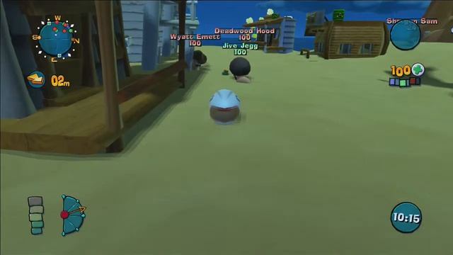 Funky Cowboy Spaceman Battle! - Worms Ultimate Mayhem | Simsy101 смотреть онлайн