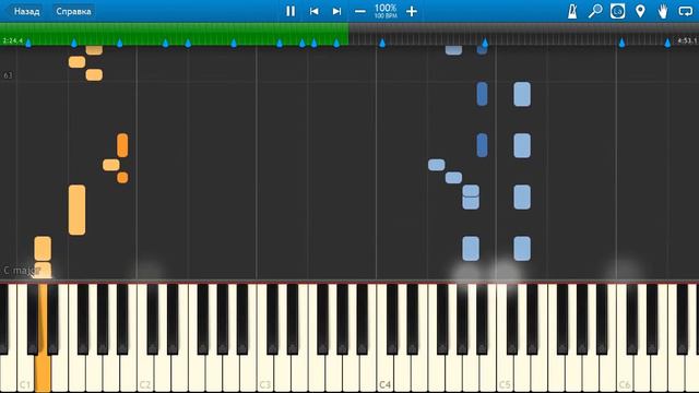 Парк Горького - Moscow Calling (на пианино Synthesia)