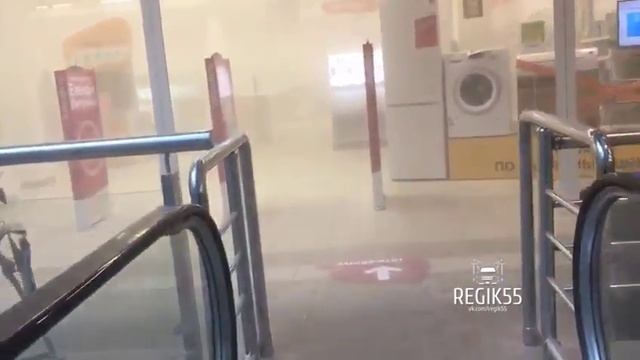 Сработала порошковая система пожаротушения, Омск смотреть онлайн