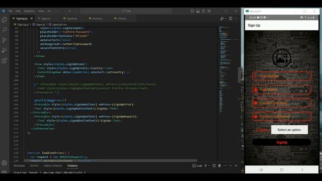 React Native - Chat Application - Sign Up смотреть онлайн