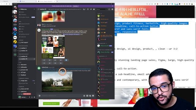 Como fazer uma LANDING PAGE com INTELIGÊNCIA ARTIFICIAL - MidJourney смотреть онлайн