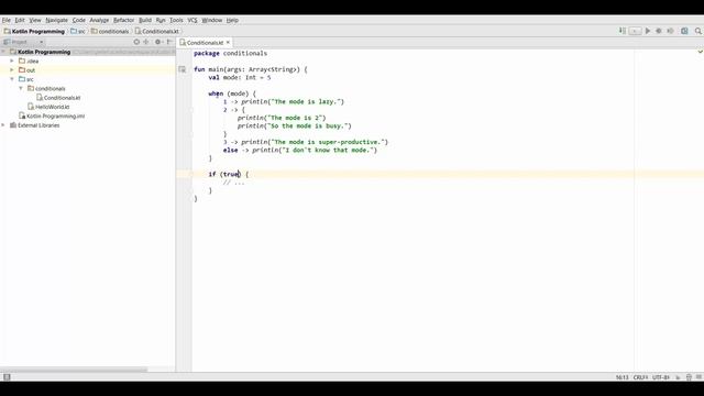 Kotlin Tutorial #13: "if" vs "when" смотреть онлайн