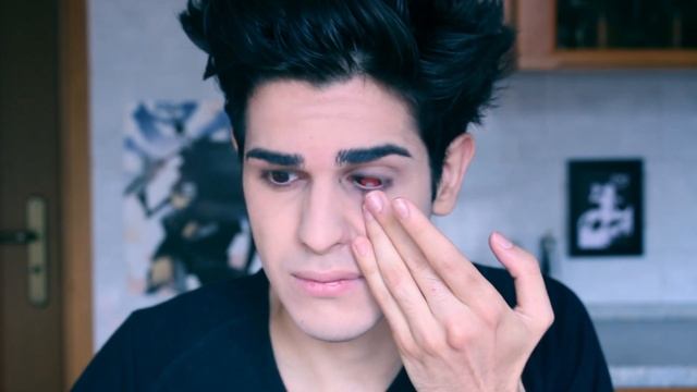 Male Vampire Emo Makeup TUTORIAL - fast and easy for HALLOWEEN смотреть онлайн
