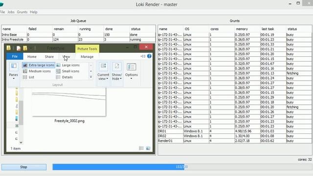 Blender LokiRender on Amazon EC2 servers. смотреть онлайн