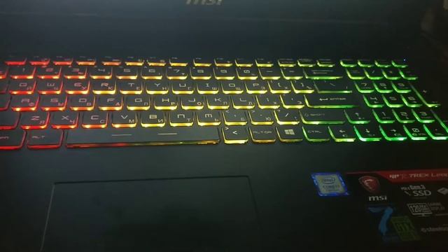 Цветомузыка на клавиатуре ноутбука MSI gp72 7rex смотреть онлайн