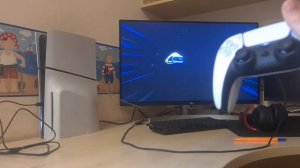 распаковка Sony PlayStation 5 первое включение