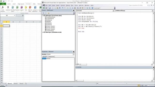 Excel VBA - How To Add A Named Range смотреть онлайн