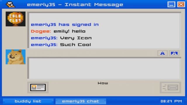 Пасхалки в игре Emily is Away (часть 1) JOHN SENA,DOGEE,FLOWEY смотреть онлайн