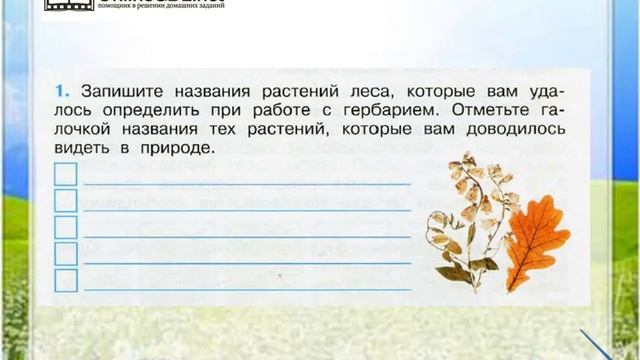 Задание 1 Жизнь леса - Окружающий мир 4 класс (Плешаков А.А.) 1 часть смотреть онлайн