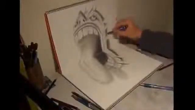 3D рисунок на Ваших глазах смотреть онлайн