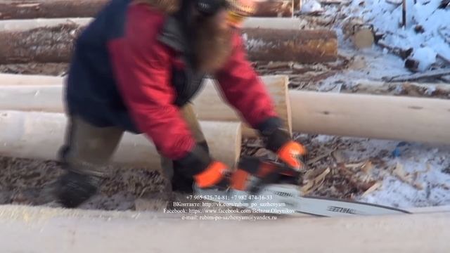 Роспуск бревна вдоль пополам смотреть онлайн