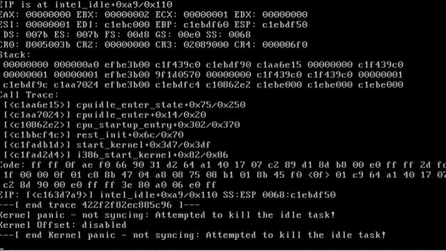 Kernel Panic как он выглядит =) он существует смотреть онлайн