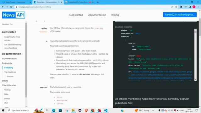News Tracker ~ React App using News API ⚡ смотреть онлайн