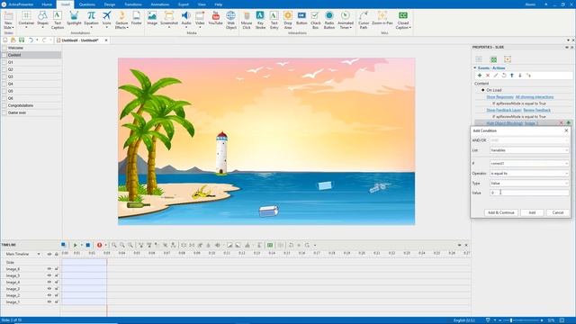 Create Save the Beach Game - ActivePresenter 8 смотреть онлайн