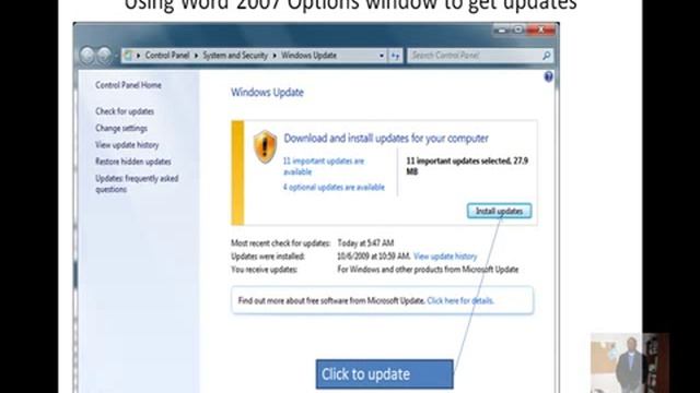 Update Word 2007