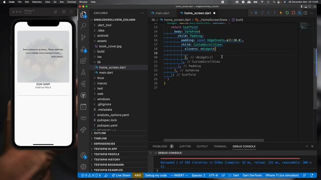 Flutter - 71. SingleChildScrollView Column mainAxisAlignment смотреть онлайн