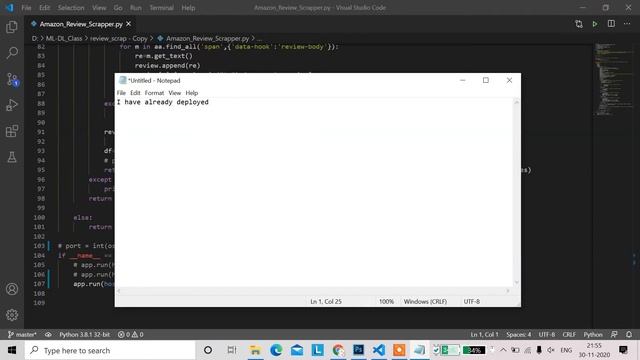 Web Scraping Reviews From Amazon With Python | Web App | Deployment on Heroku смотреть онлайн