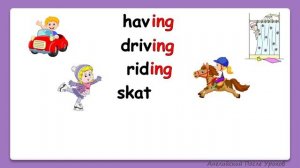 Rainbow english 4 класс. Rule ending ing. Правило: добавляем окончание ing