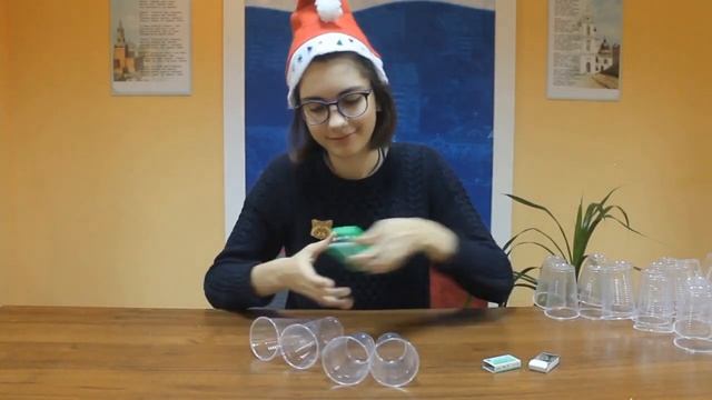Новогодний DIY | Снеговик из пластиковых стаканчиков своими руками ⛄ смотреть онлайн