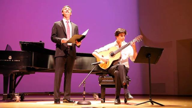 John Gorelick-baritone and Lando Pieroni-guitar perform "San Anton lo bendiga" by Manuel Garcia смотреть онлайн
