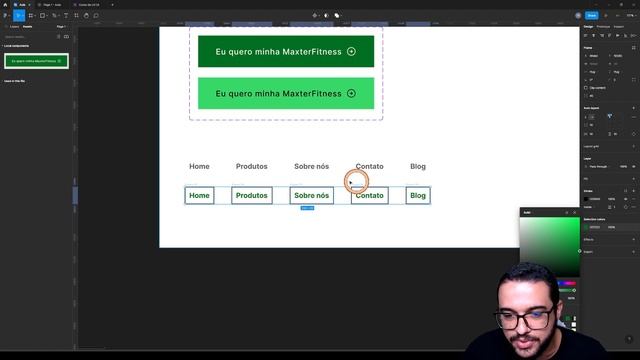 Como fazer BOTÃO E MENU COM HOVER no FIGMA (Protótipo Funcionando) смотреть онлайн