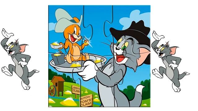 Том и Джерри пазлы для детей. Анимация смотреть онлайн