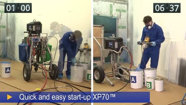 Graco XP70 plural-component sprayer: save time and money by removing hand-mixing смотреть онлайн