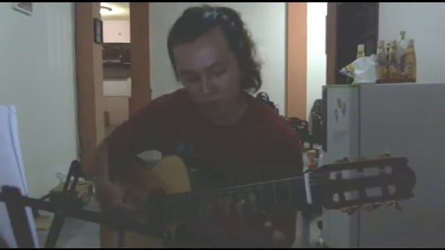 sunset Classical Guitar with Tab (Tablature)