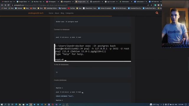 Postgres with docker for local development смотреть онлайн