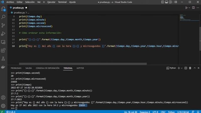 CURSO DE PYTHON - Manejar las FECHAS y HORAS con Python | MÓDULO DATETIME() ? смотреть онлайн