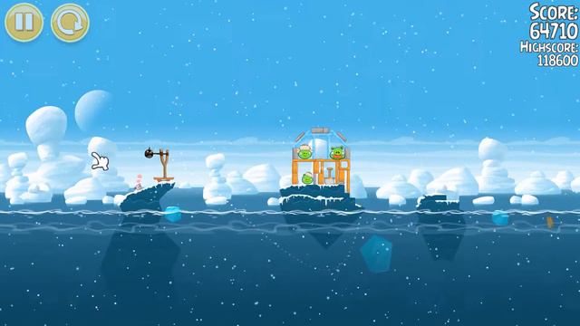 Angry Birds Seasons Arctic Eggspedition Level 14 120390 смотреть онлайн
