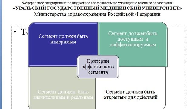 Сегментация рынка смотреть онлайн