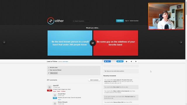 The DUMBEST STATEMENTS I've ever made - Would you Rather (either.io) смотреть онлайн