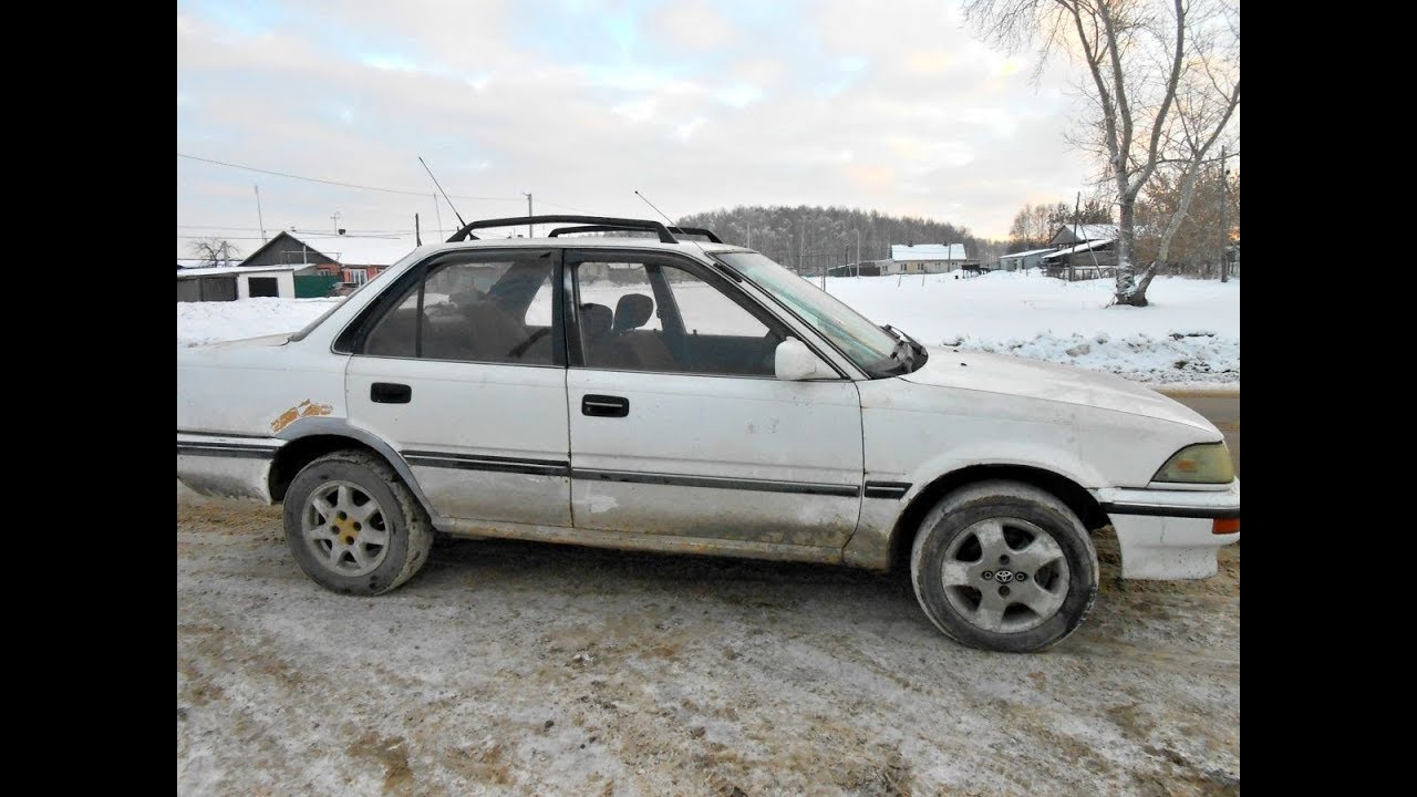 Toyota Corolla 1990г.  Ремонт закончен. Первый выезд и как всегда.