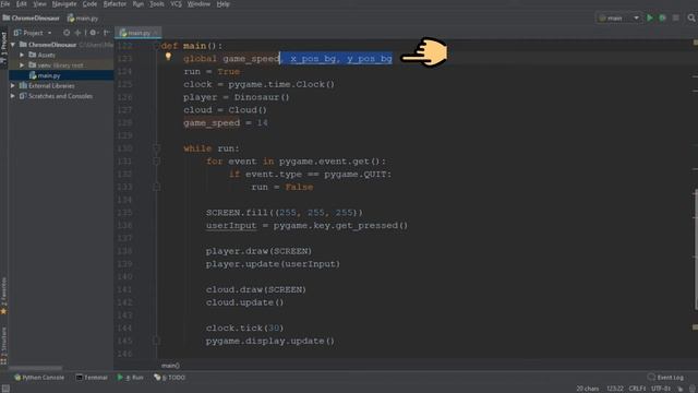 Python/Pygame Chrome Dino (Part 3) - Score & Background смотреть онлайн