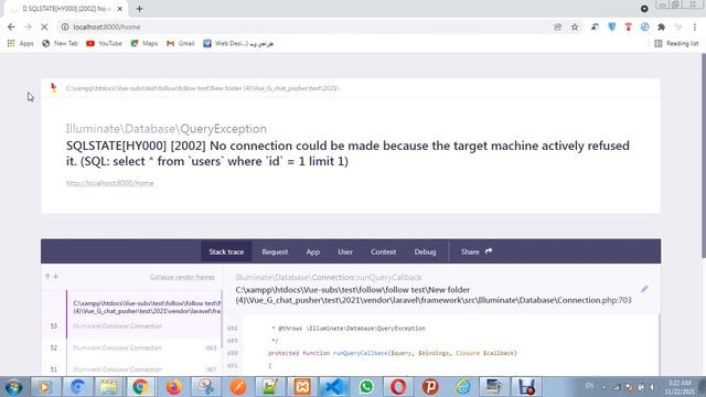 How to fix ( SQLSTATE[HY000] [2002] No connection could be made.. ) смотреть онлайн