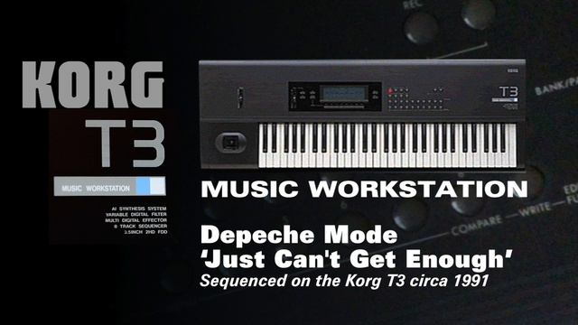 Korg T3 Sequence - Depeche Mode 'Just Can't Get Enough' смотреть онлайн