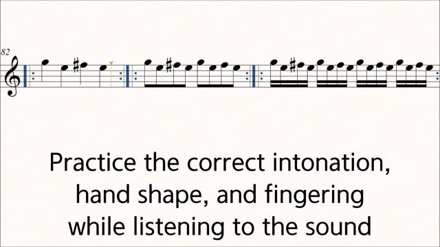 Violin Sevcik Op.1 - 1 No.1 on the E String Left Hand Practice Play Along Piano ♩ = 60 смотреть онлайн