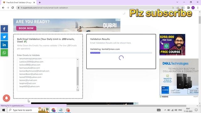 How to validate bulk emails for free without any charge | free software | free sign up | смотреть онлайн