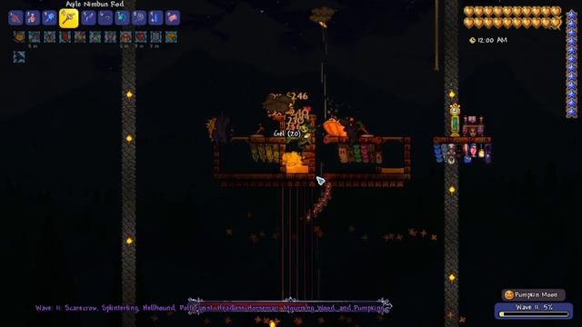 Terraria 1.4 Master Mode Pumpkin Moon (summoner only) смотреть онлайн