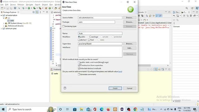 Error: Unable to initialize main class Caused by: java.lang.NoClassDefFoundError:org/openqa/seleniu смотреть онлайн